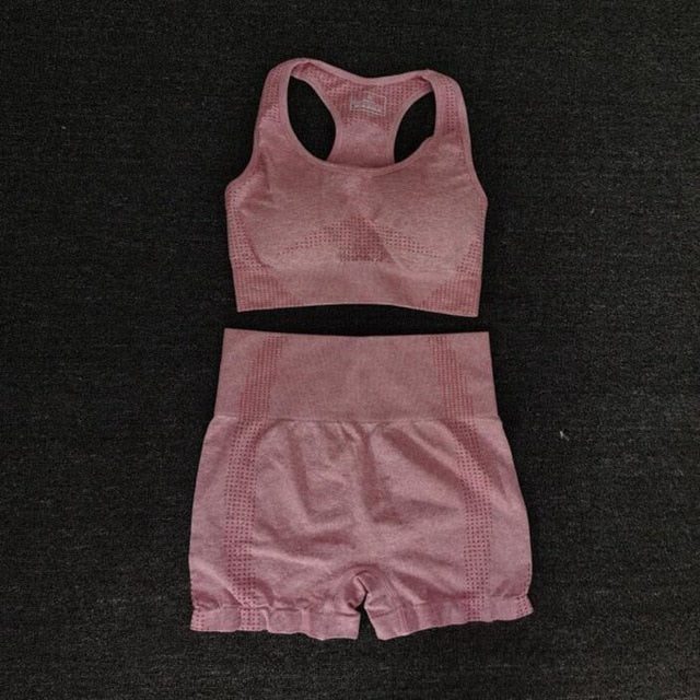 Women  Seamless yoga Suits set