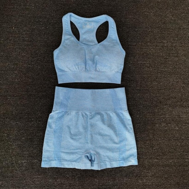 Women  Seamless yoga Suits set