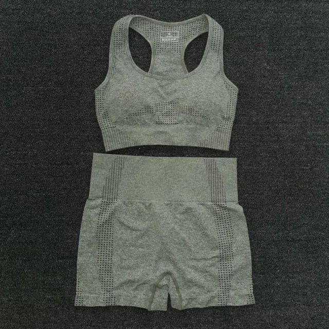 Women  Seamless yoga Suits set