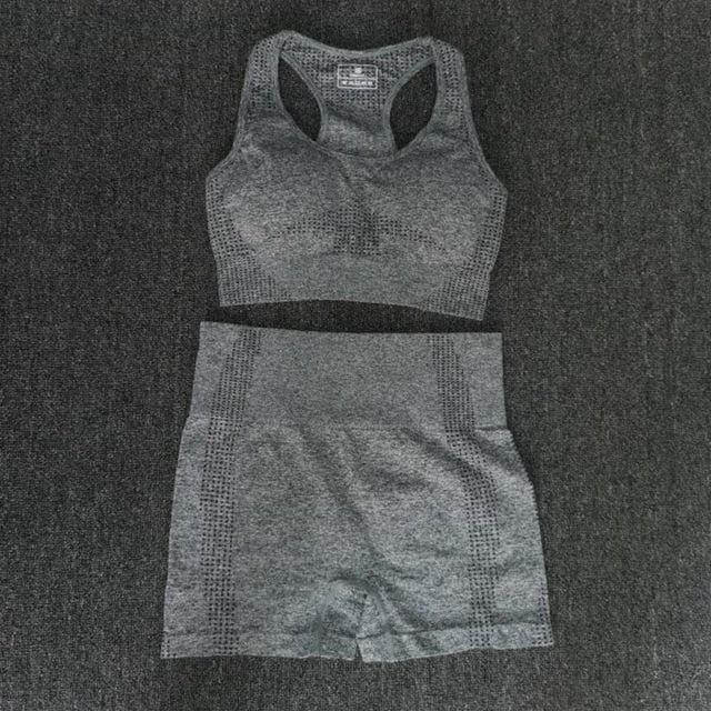 Women  Seamless yoga Suits set