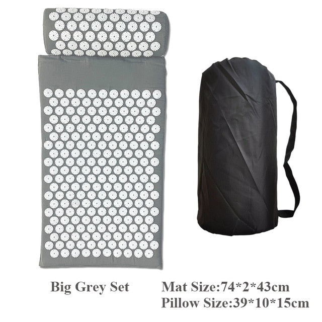 Massage Cushion Yoga Acupressure Mat and Pillow