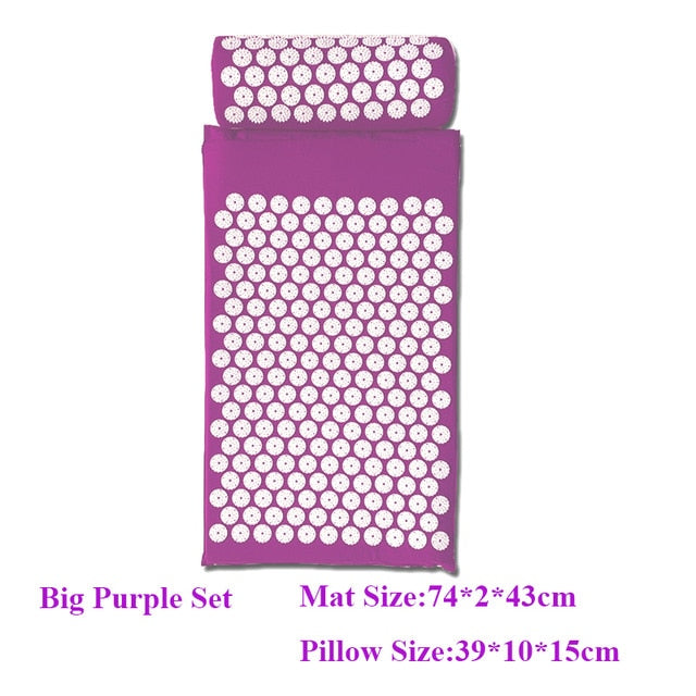 Massage Cushion Yoga Acupressure Mat and Pillow
